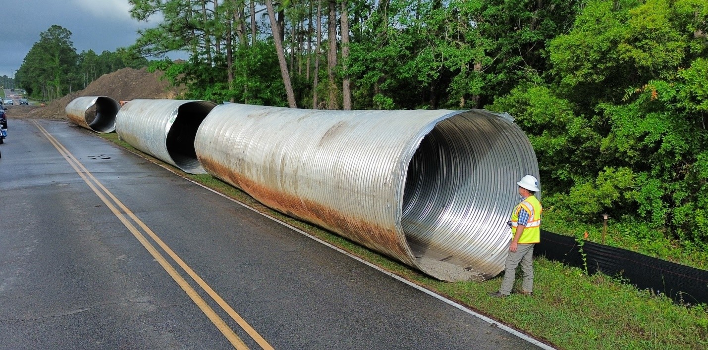 North Lake Spillway Cross Pipes Removed for Spillway Construction