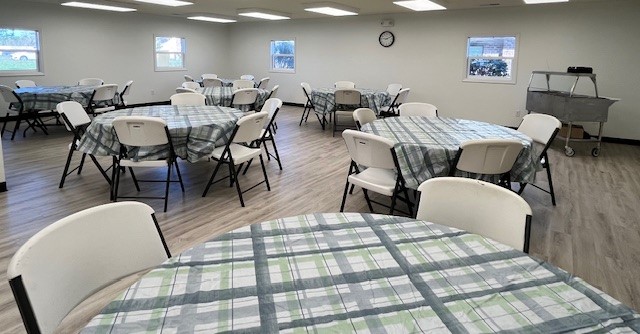 senior lunch set up 2