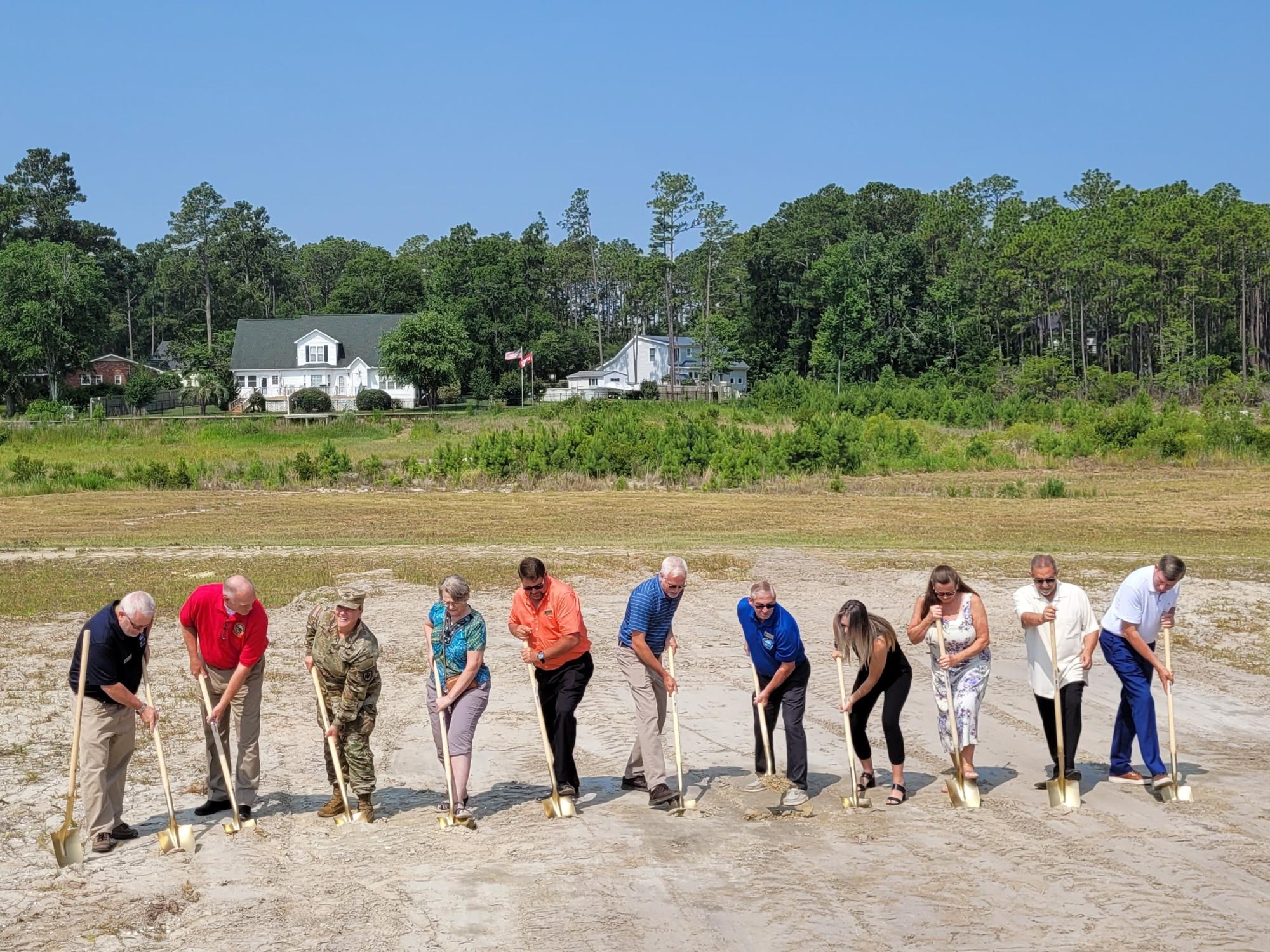 Dam Reconstruction Groundbreaking City of Boiling Spring Lakes, NC
