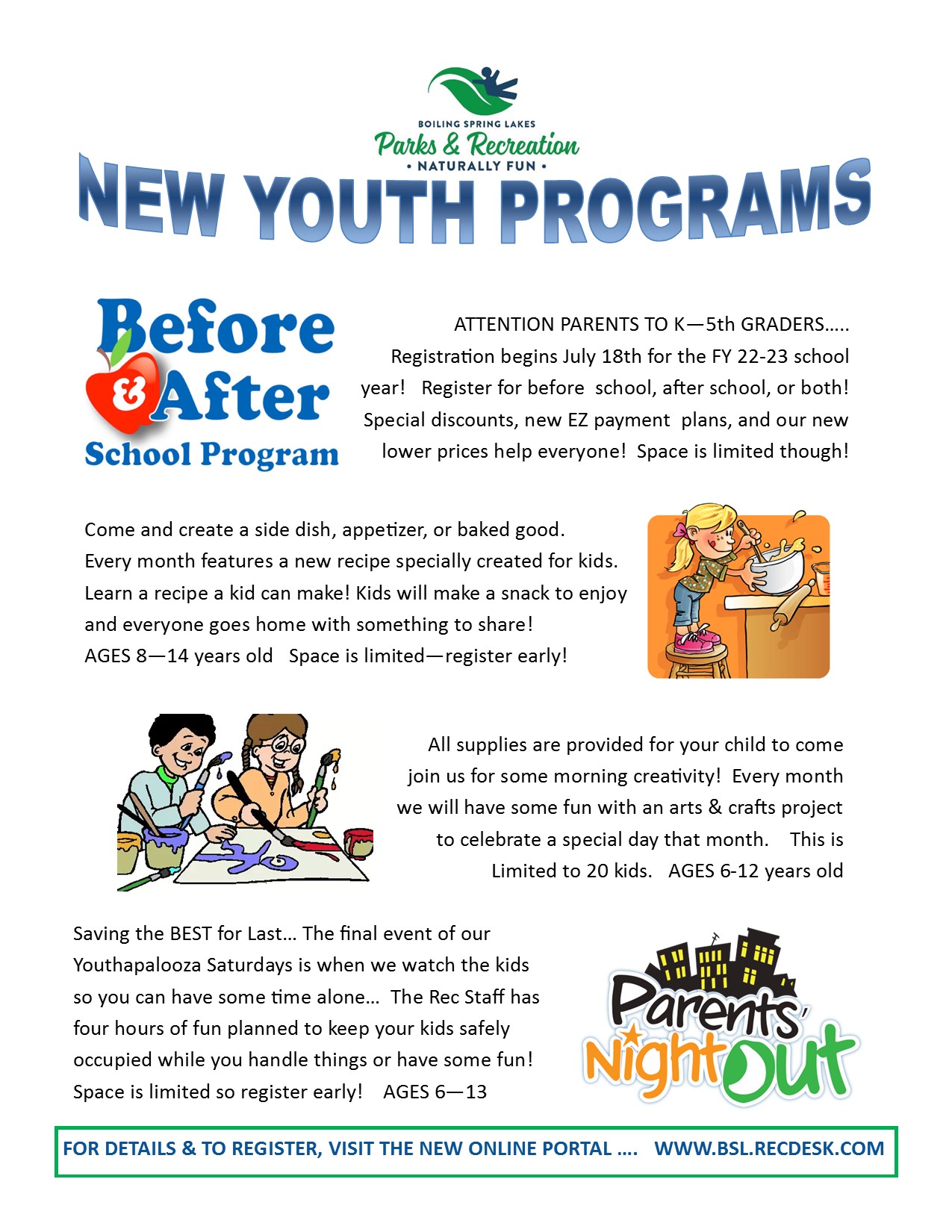 Youth Programs Flyer